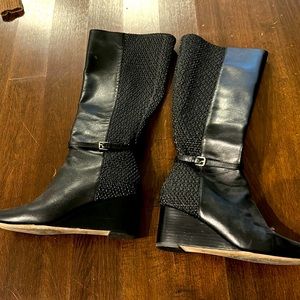 Cole Haan, high boots, sleek look, size 7